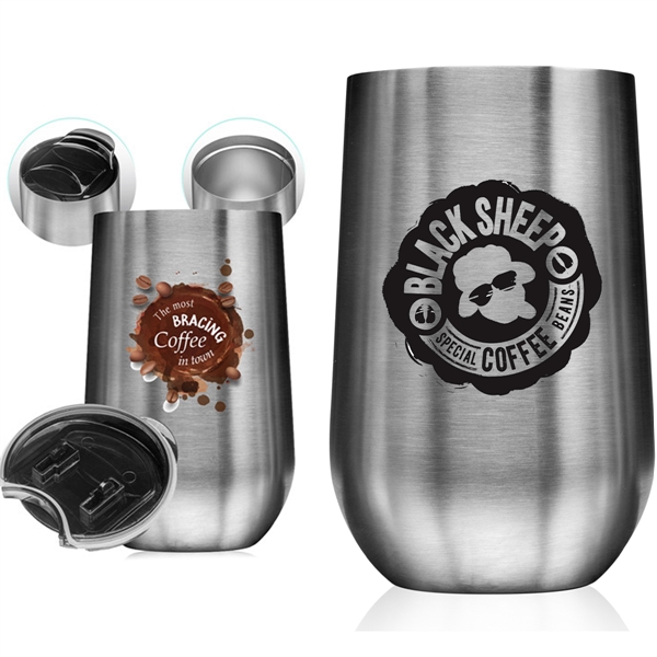 14 oz. Double wall Stainless Steel Mugs with Side Lock Lid