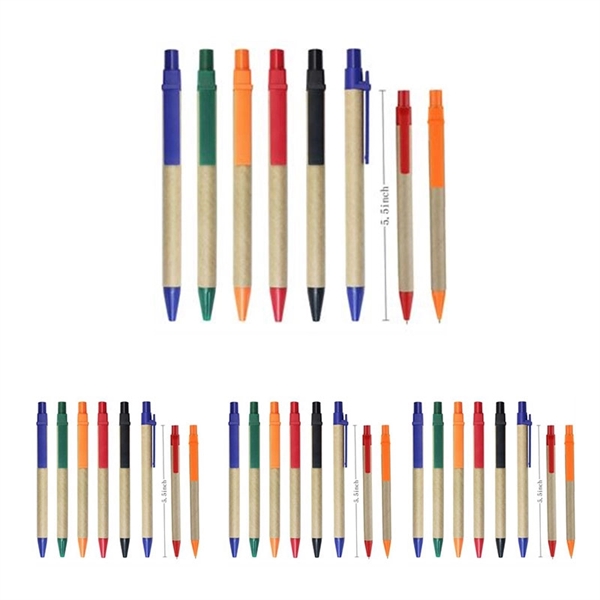 Custom Logo Recycled Eco-friendly Ballpoint Pens