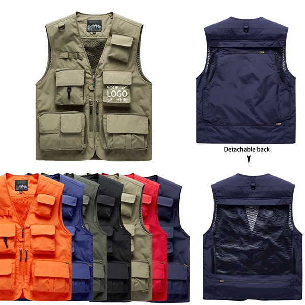 Men'S Outdoor Work Cargo Vest