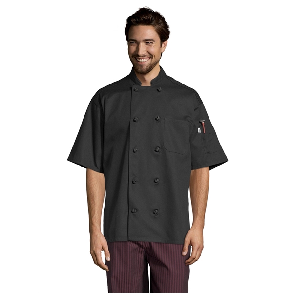 Uncommon Threads Unisex Monterey Coat Chef - Black