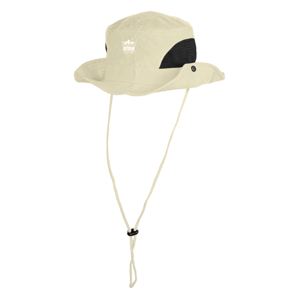 Embroidered Adventurer Bucket Hat with Mesh Sides