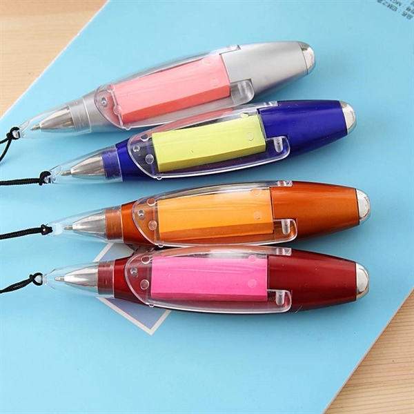 LED Flashing Multi Function Note Pen