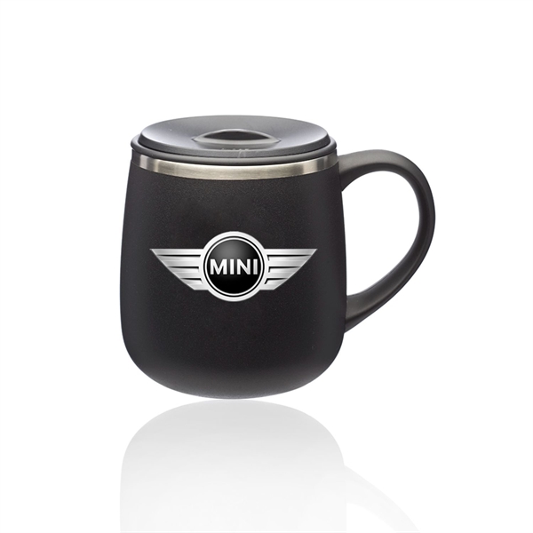 11 oz. Modern Stainless Steel Coffee Mugs with Lid