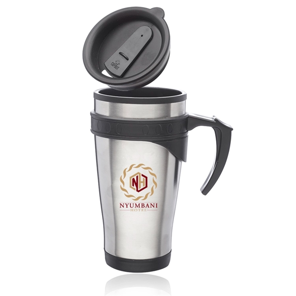 16 oz. Sporty Stainless Steel Travel Mugs With Double Wall