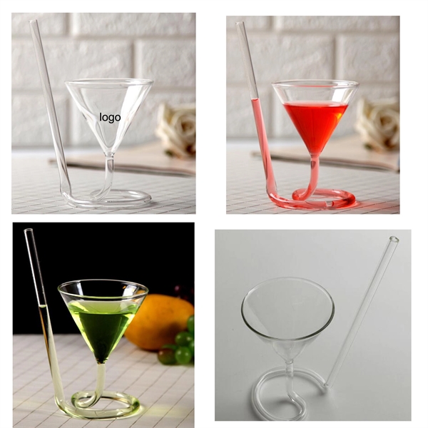 Creative Glass Spiral Cocktail Cup