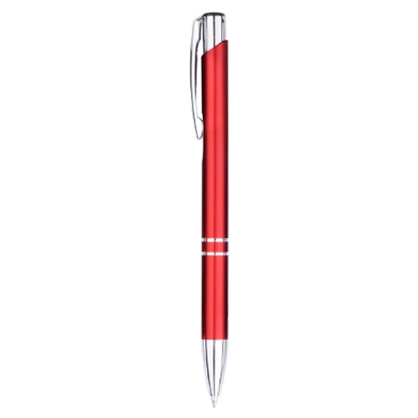 Executive Quality Ballpoint Pen w/Reflective Aluminum Barrel - Image 1