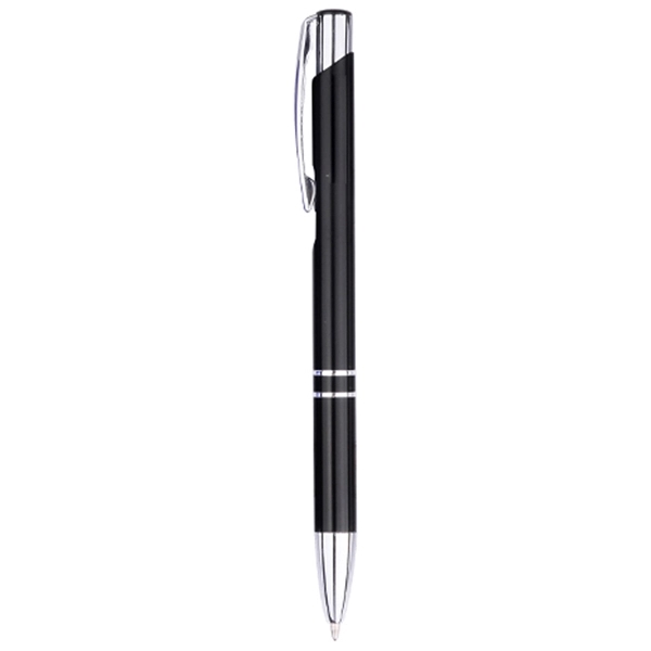 Executive Quality Ballpoint Pen w/Reflective Aluminum Barrel - Image 4