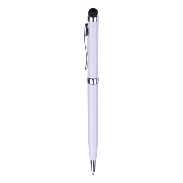 Metal Ballpoint Pen with Stylus - Image 2