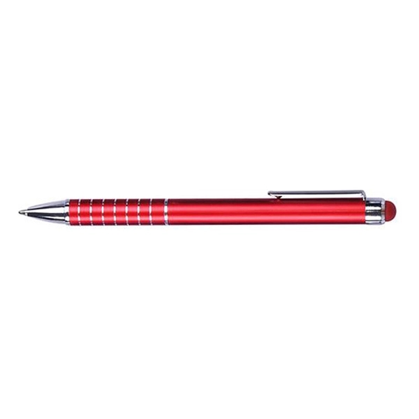 Aluminum Ballpoint Pen With Color Matching Stylus - Image 3