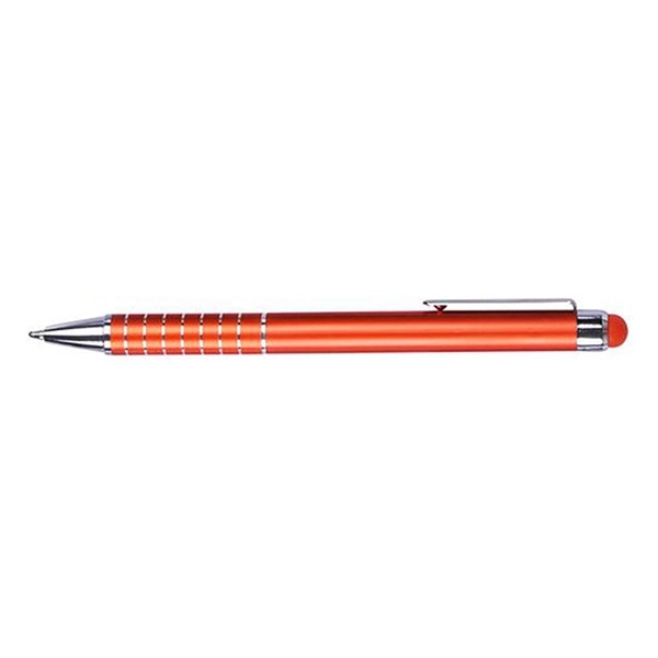 Aluminum Ballpoint Pen With Color Matching Stylus - Image 4