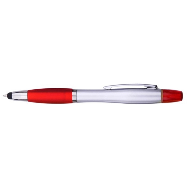 3-In-1 Stylus, Ballpoint Pen and Yellow Highlighter - Image 3