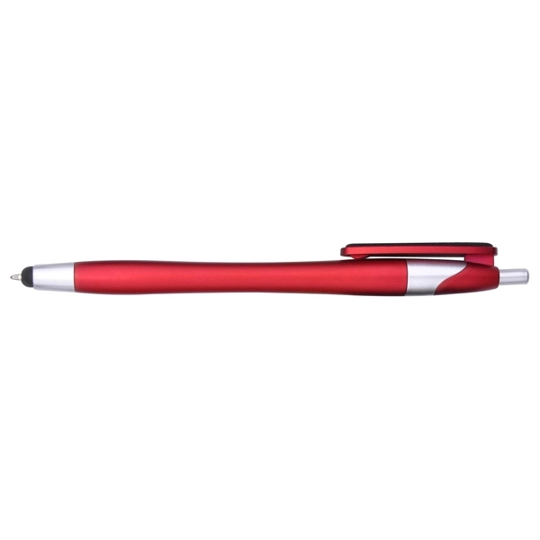 Stylus pen with fiber cloth screen cleaner on clip - Image 2