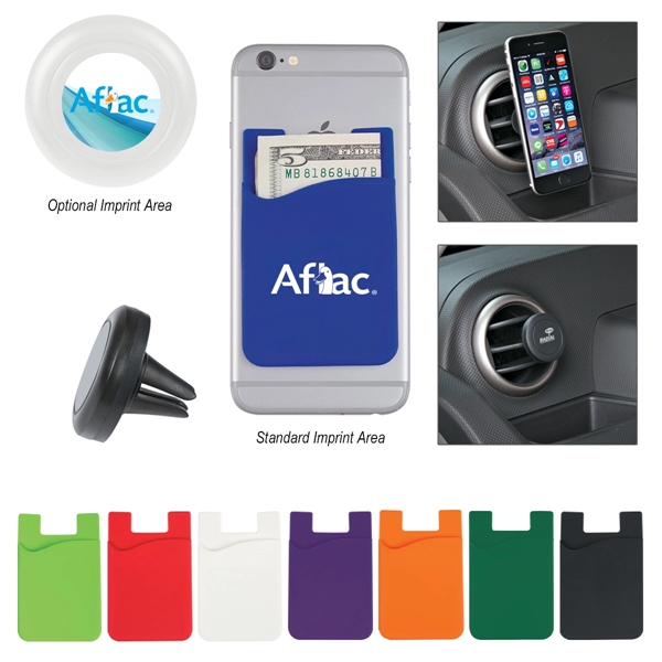 Auto Air Vent Magnetic Phone Wallet With Custom Box - Image 2