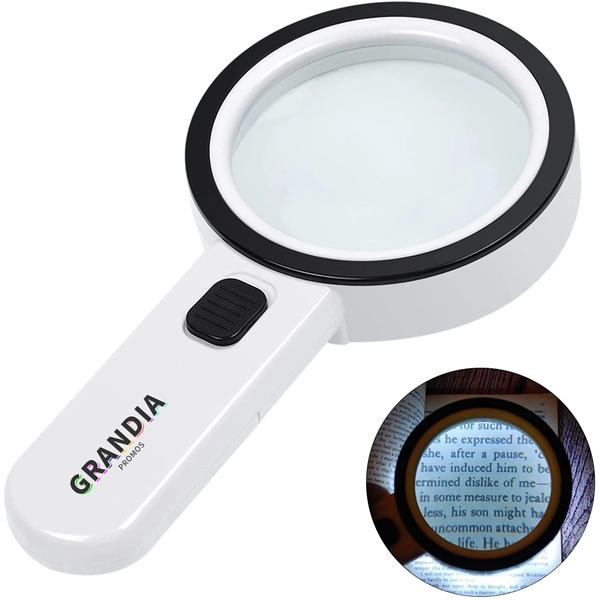 Square LED magnifying glass