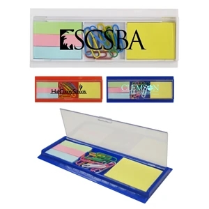 Sticky Note Set With Paper Clip & Ruler