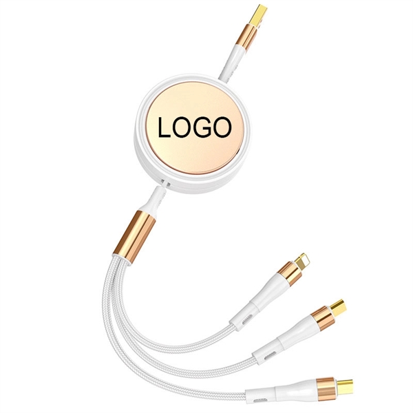Retractable 3 In 1 Multi Usb Charging Cable