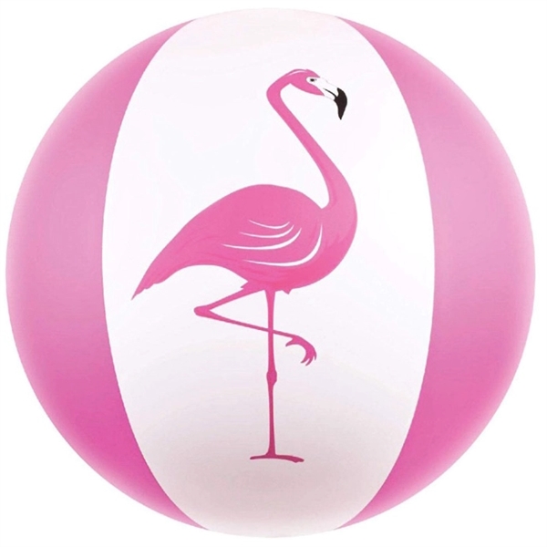 Flamingo Beach Ball In PVC