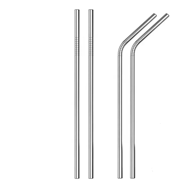 Silver Stainless Steel Drinking Straws