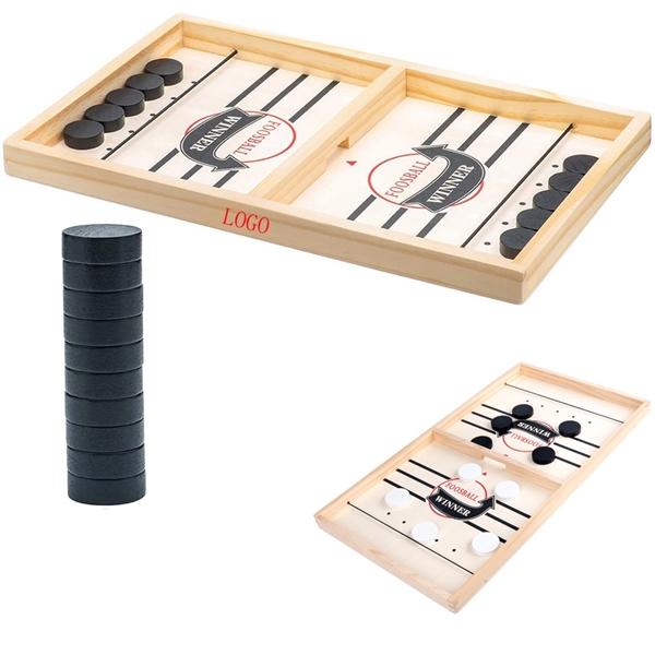 Sling Fast Puck Table Game Paced Winner Wood Board