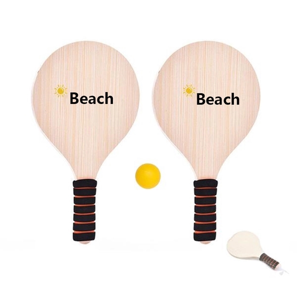 Beach Racquet Outdoor Games Wooden Racket