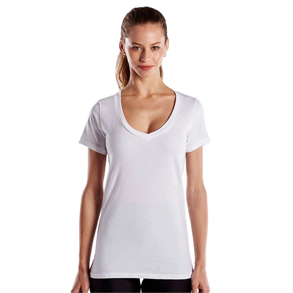 US Blanks Ladies' Made in USA Short-Sleeve V-Neck T-Shirt