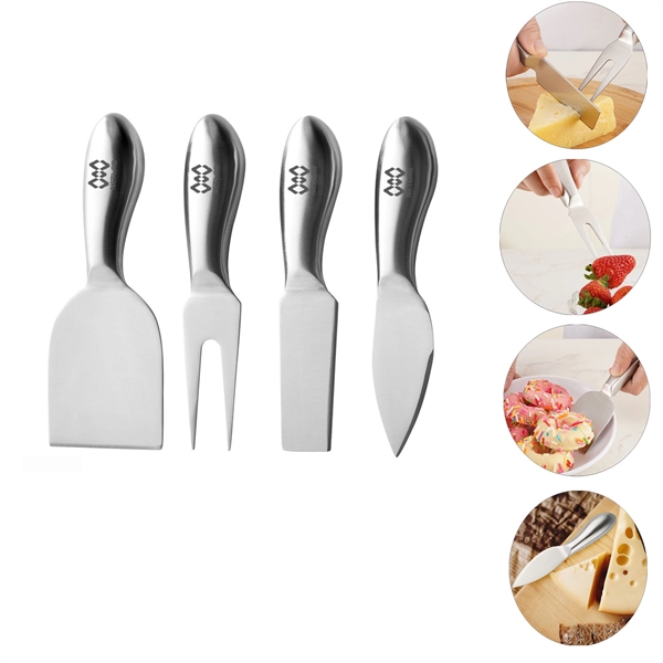 Food Grade Stainless Steel Cheese Knife Fork and Cutter