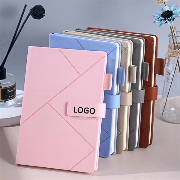 Pu Magnetic Buckle Notebook
