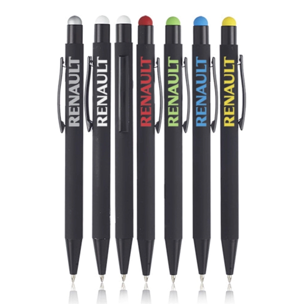Metal Color Pop Rubberized Stylus Pens