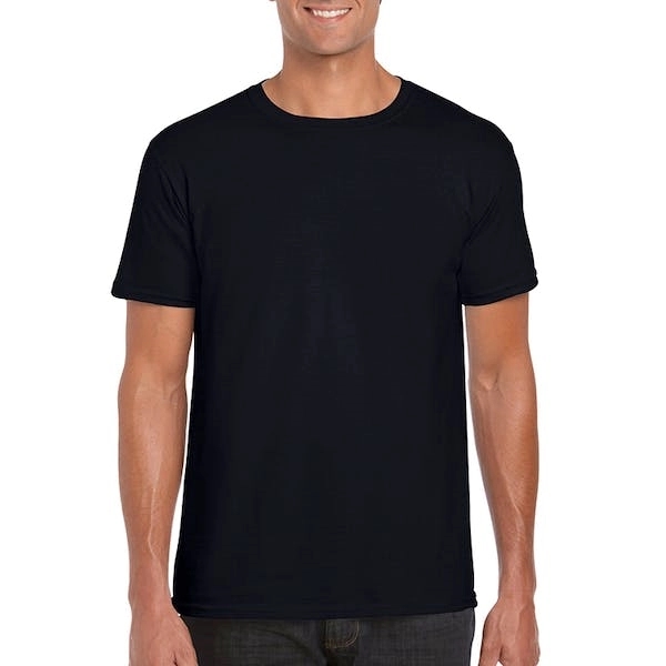 Gildan Men's Short Sleeve T-Shirt - Black Large