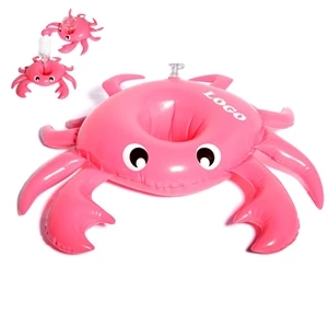 Inflatable Crab Drink Cup Holder