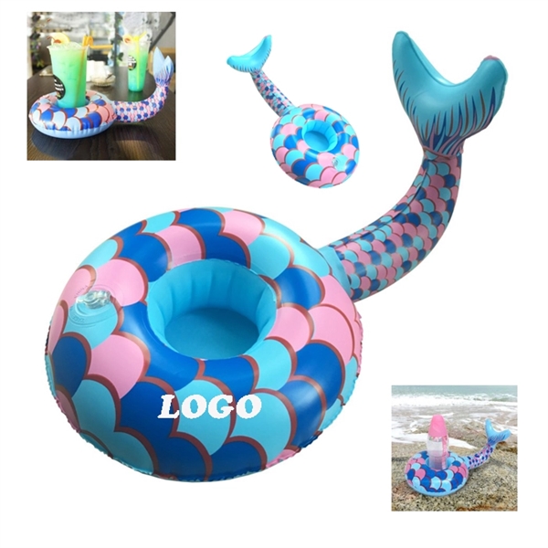 Mermaid Inflatable Cup Holder - Image 1