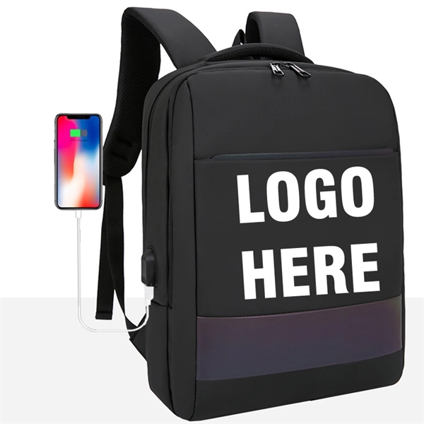 Custom Waterproof Laptop Backpack with USB Charging Port