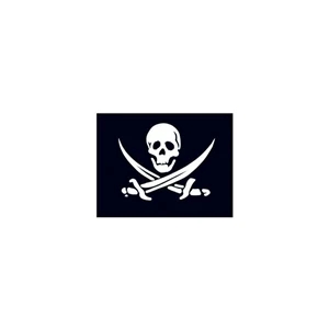 Small Pirate Flag Temporary Tattoo