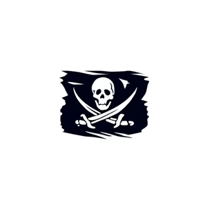 Pirate Flag Temporary Tattoo