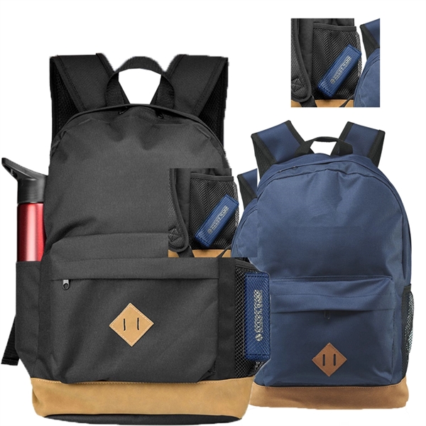 Heavy Duty Travel Laptop Backpack w/ Mesh & Fabric Pockets