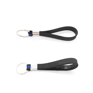Silicone Keychain Wristband Keyring Rubber Key Chain