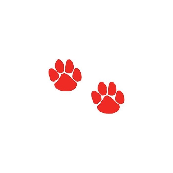Two Red Paws Temporary Tattoo
