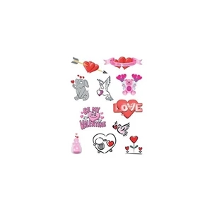Valentine's Day Sheet of Temporary Tattoos
