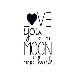 Love You to the Moon and Back Temporary Tattoo