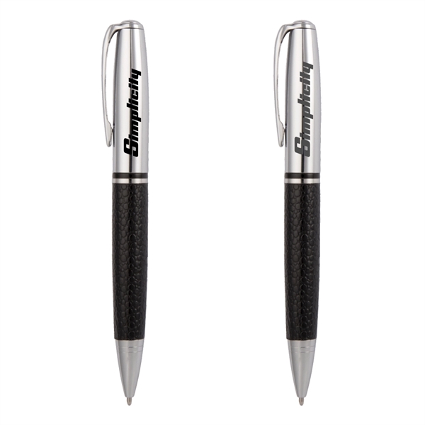 Leather Finish Ballpoint Pen, Advertising Pen, Customi - Image 2