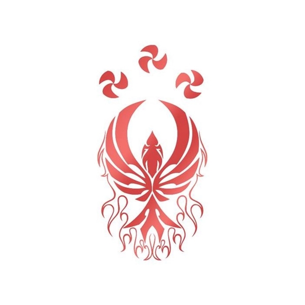 Metallic Cherry Marmalade Tribal Phoenix Tattoo