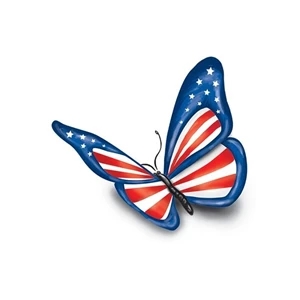 Patriotic 4th of July Butterfly