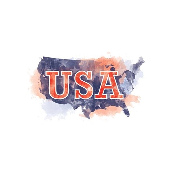 Patriotic USA map temp tat
