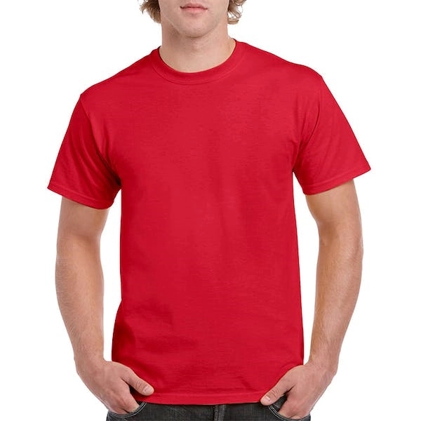 Gildan Heavy Cotton Men's T-Shirt - Red 5X