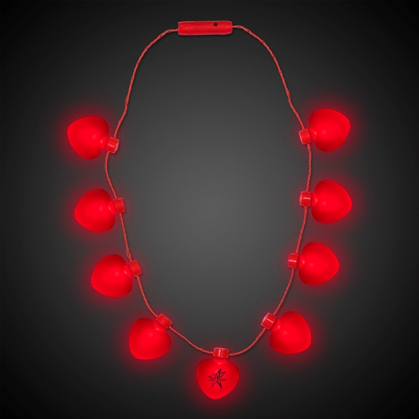 Red Heart LED Necklace - Image 1