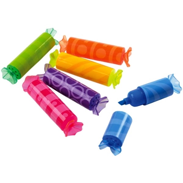 Wrapped Candy Highlighters - Single 132 per Case Fruit Sce
