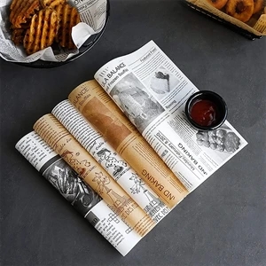 12 Natural Kraft Food Wrapping Paper, Sandwich Wrap Paper - Brilliant  Promos - Be Brilliant!