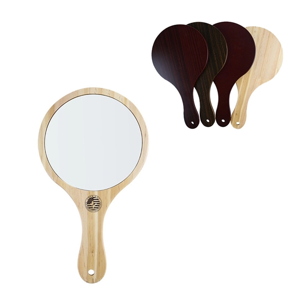 Portable Wood Makeup Mirrors