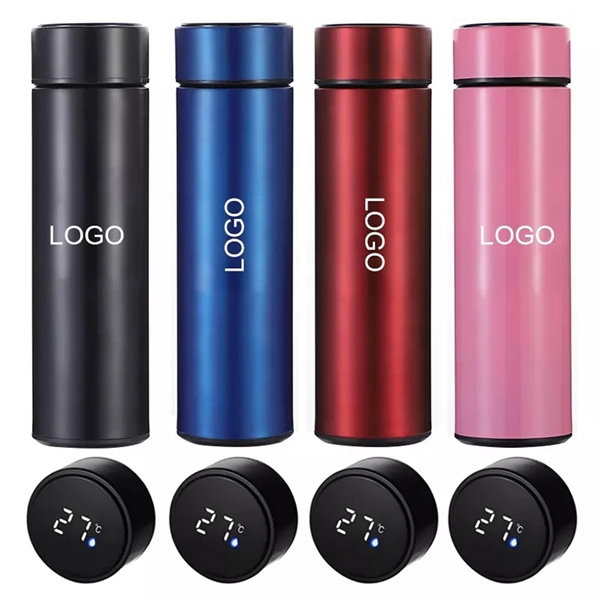 Vacuum Insulated Water Bottle with LED Temperature Display