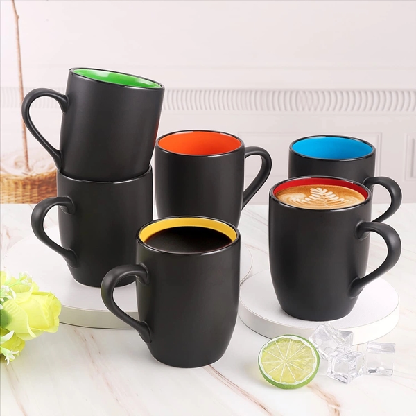16 oz. Bistro Ceramic Mug - Two-Tone Custom Drinkware
